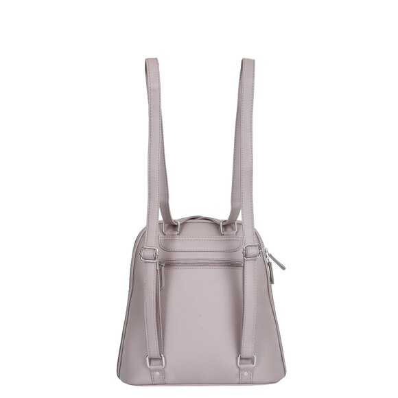 Women’s Mauve Vegan Leather Backpack – Top Handle Daypack - Picture 8 of 11